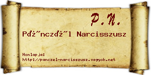 Pánczél Narcisszusz névjegykártya